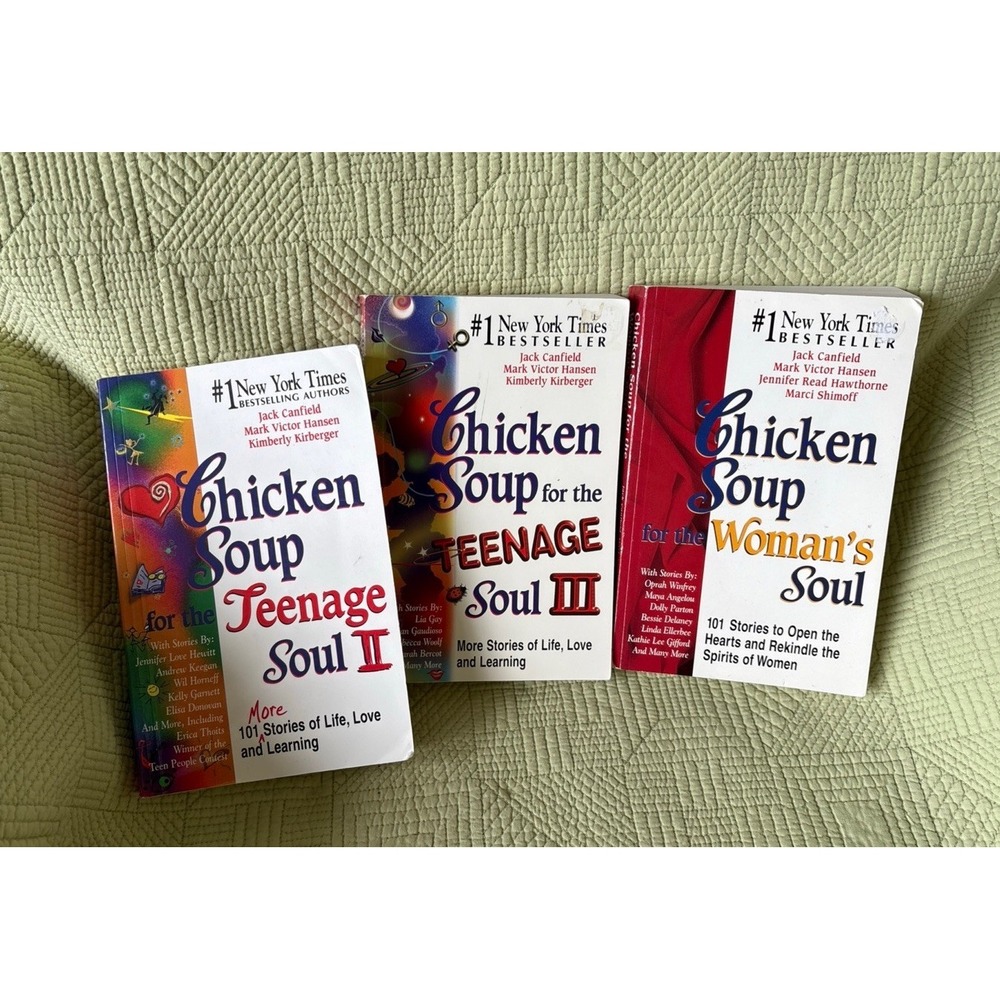 Chicken Soup for the Soul Lot of 3 Teenage Soul II III Woman's Soul Books #1 NYT